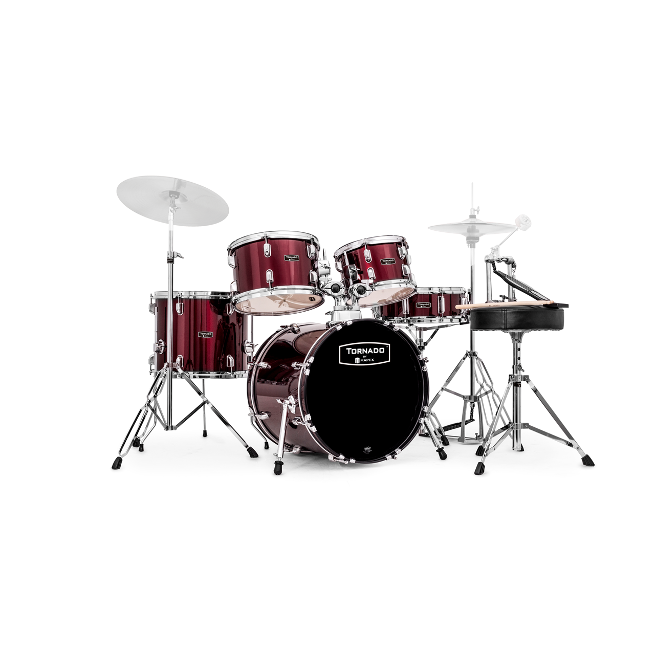 Mapex TND5844FT Tornado Junior Set 5-teilig, Dark Red