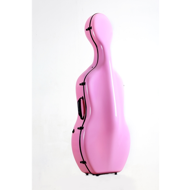 JML Cellokoffer 4/4 Pink aus Polycarbonat (50% Carbon)