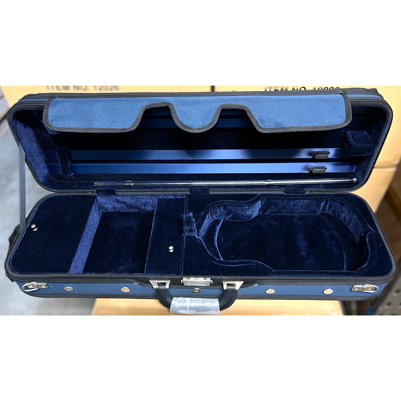 San Bernardo Violinkoffer 4/4 schwarz/blau