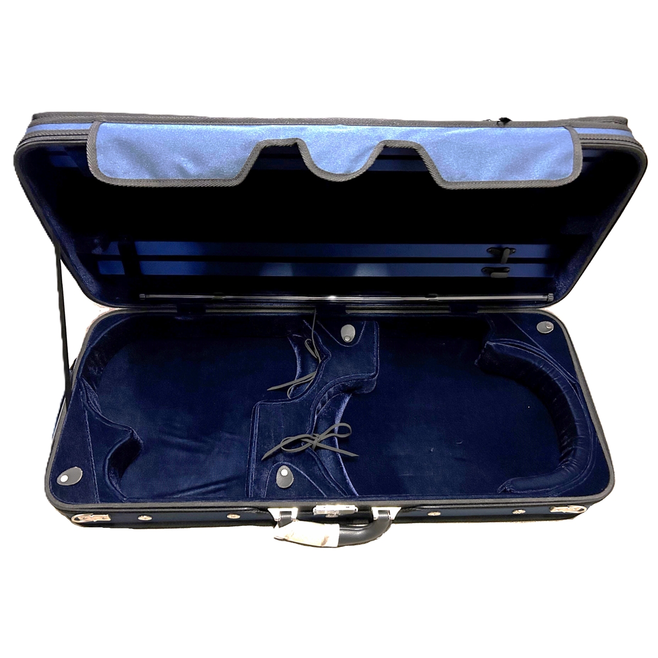 San Bernardo Doppel-Koffer 1x Violine/1x Viola Blau/Blau