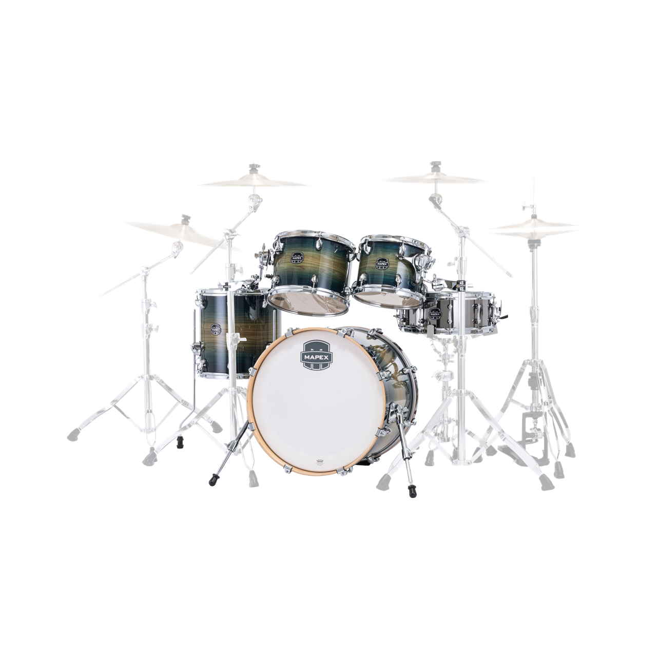 Mapex AR504S Armory Fusion Shellset 5-teilig, Rainforest Burst