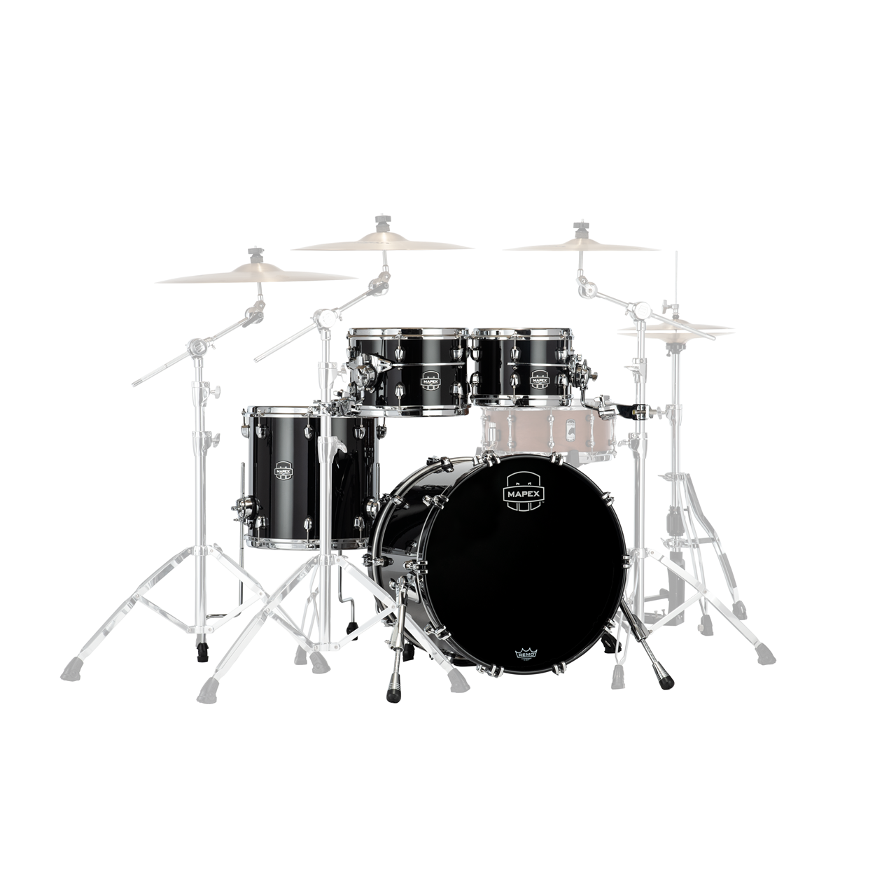 Mapex SE504XB Saturn Evolution Shellset 5-teilig, Polished Black