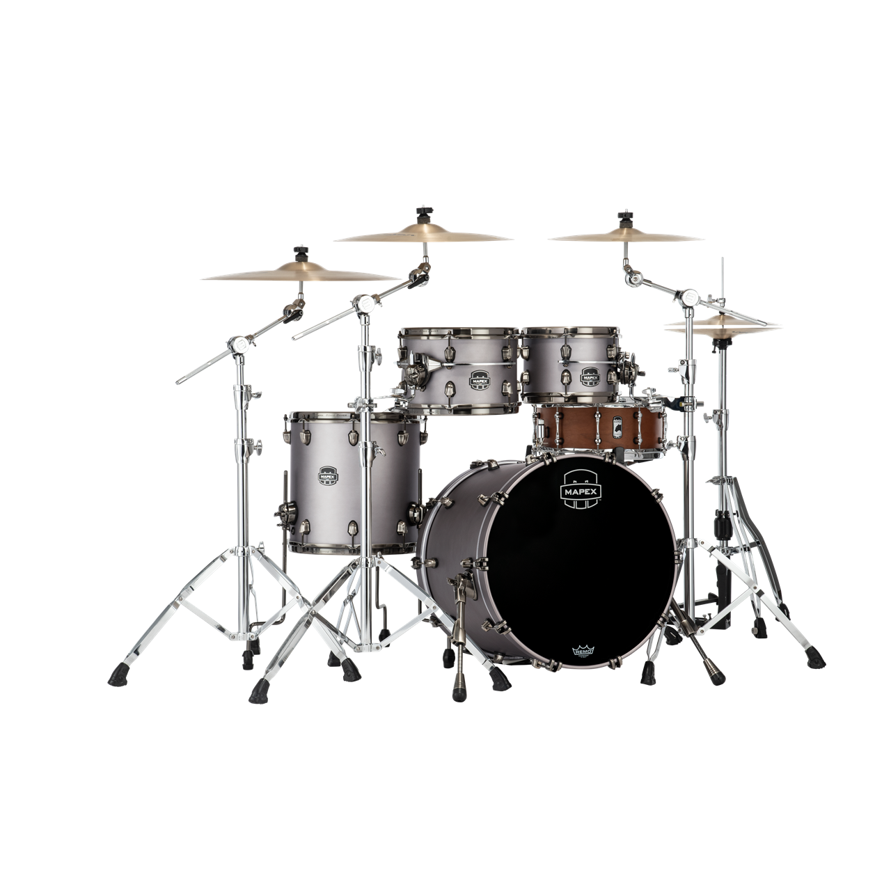 Mapex SE504XBB Saturn Evolution Shellset 4-teilig, Gun Metal Grey