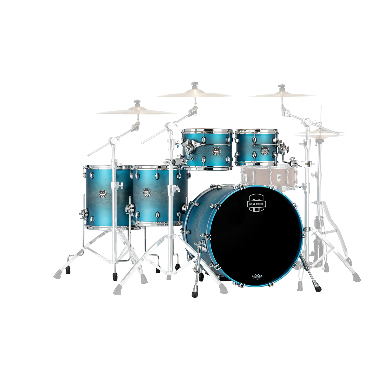 Mapex SE628XB Saturn Evolution Shellset 5-teilig, Exotic Azure Burst