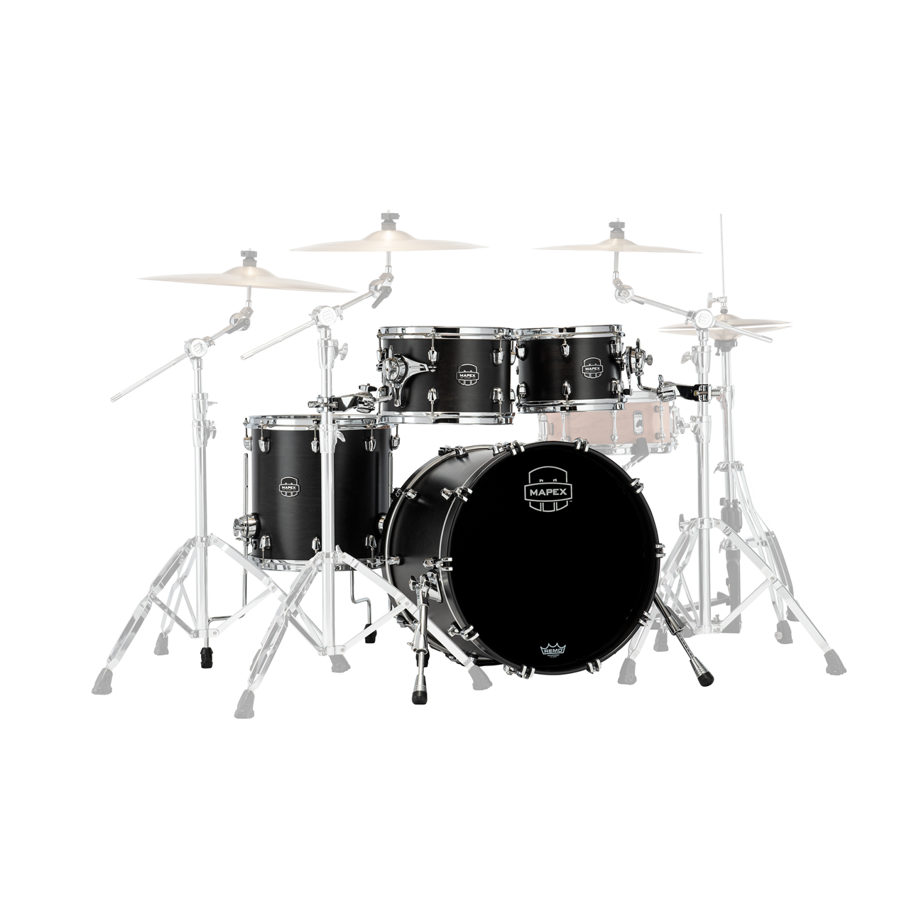 Mapex SR504X Saturn Fusion Shellset 4-teilig, Satin Black