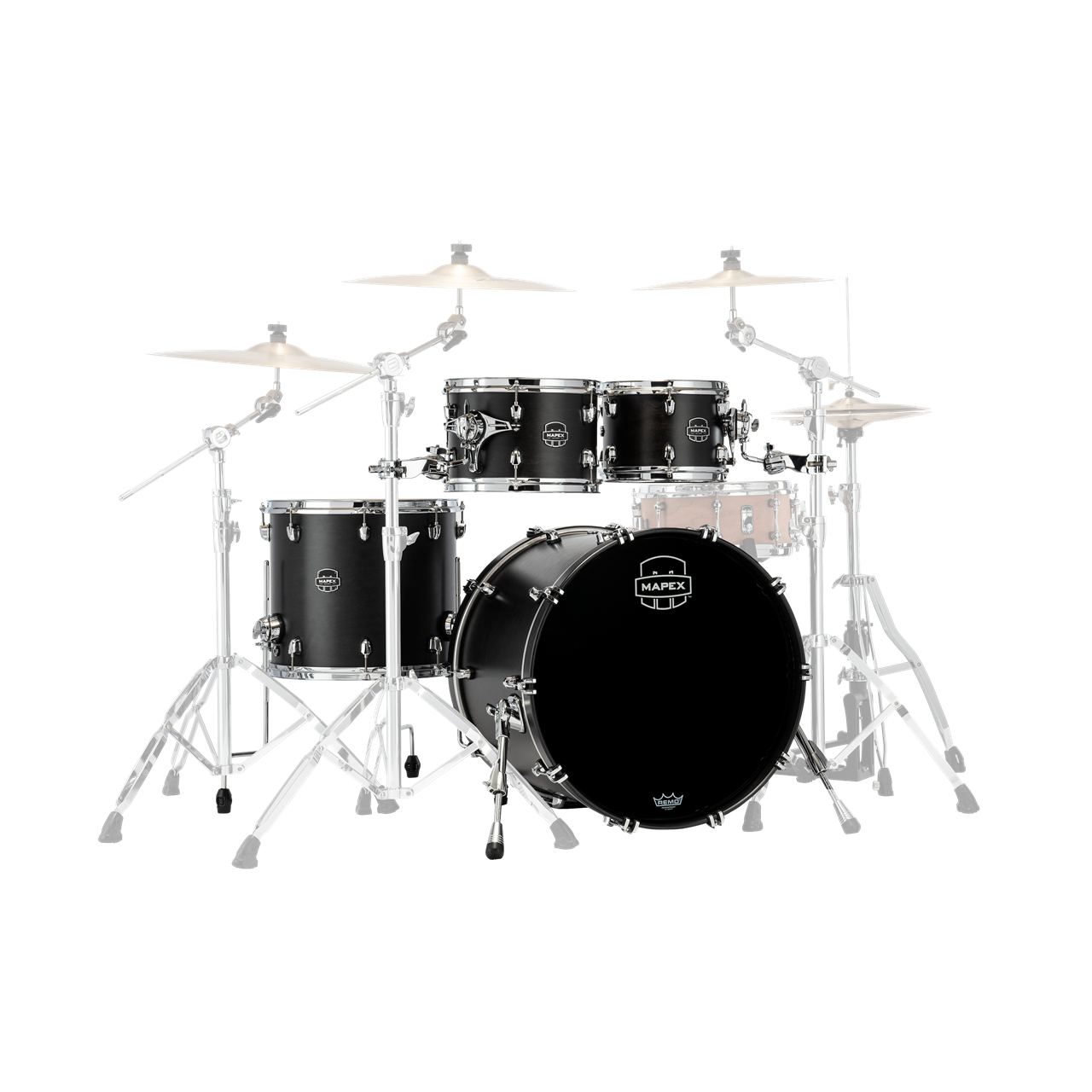 Mapex SR529UX Saturn Shellset 4-teilig, Satin Black