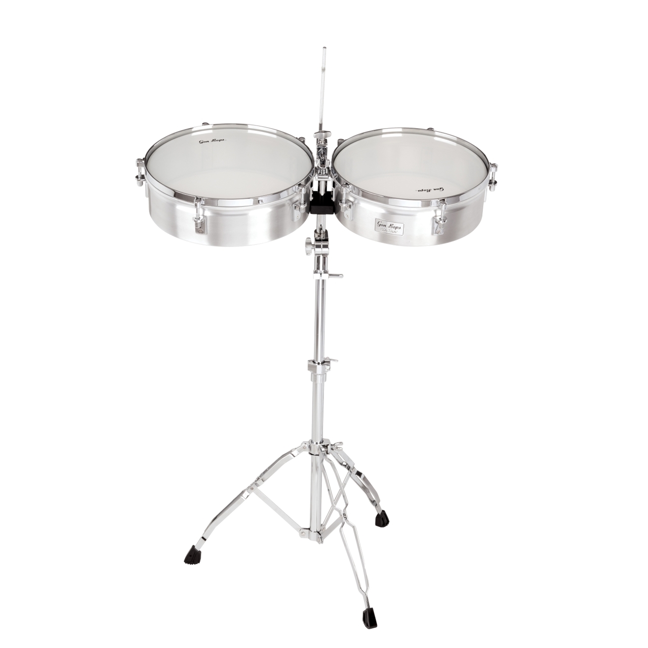 Gon Bops Timbales VTB1415 Orestes Vilato, Alu, mit Ständer