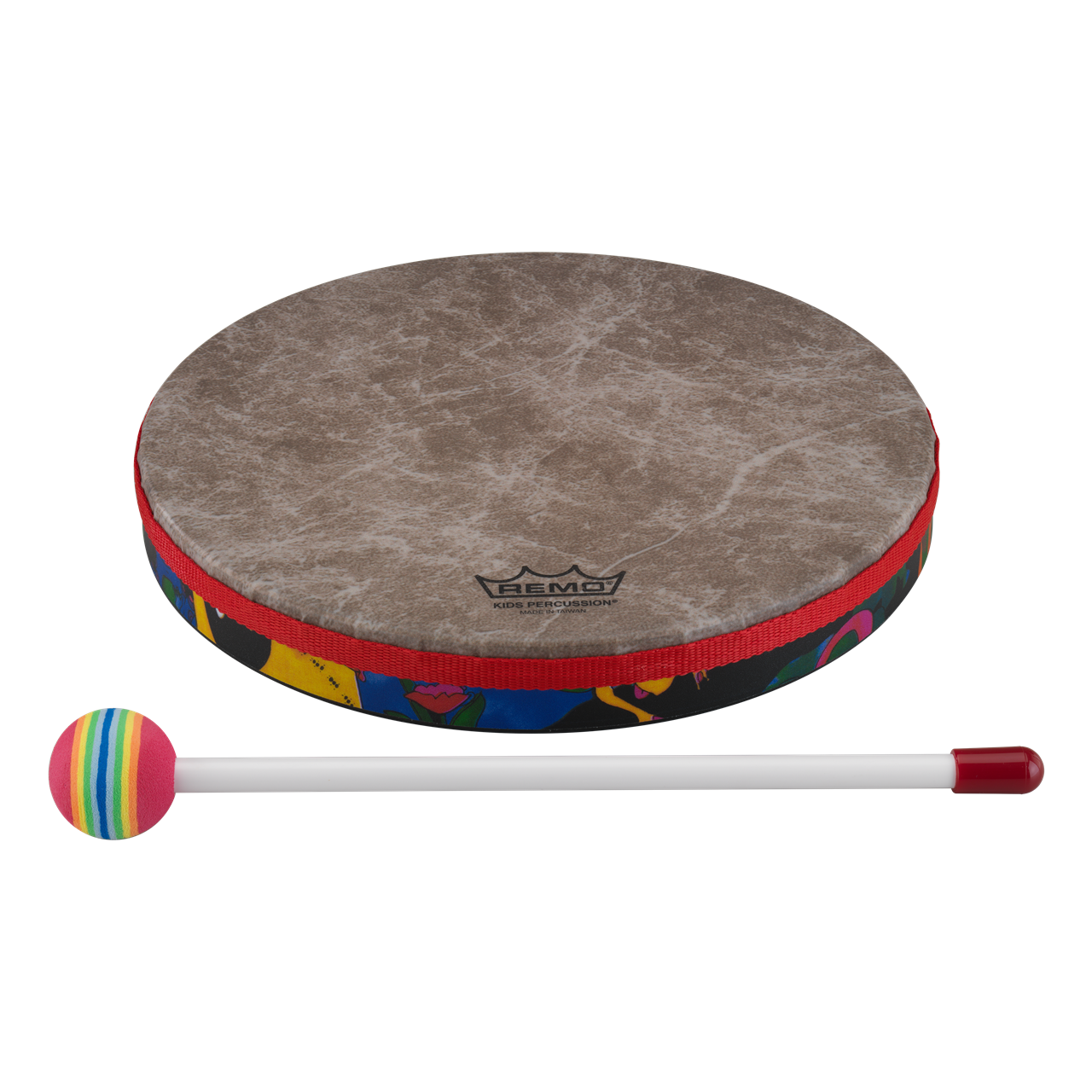 Remo KD-0110-01 Kid's Frame Drum, 10" Rain Forest