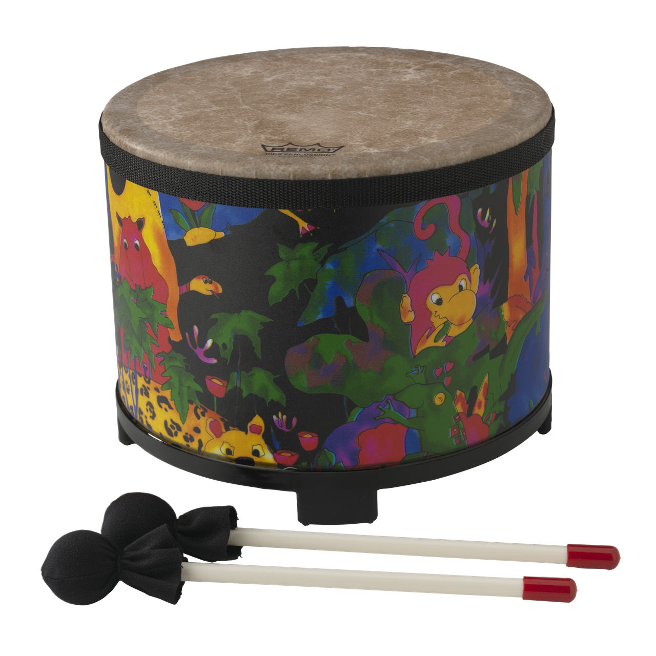 Remo KD-5080-01 Kids Floor Tom, 10" Rain Forest