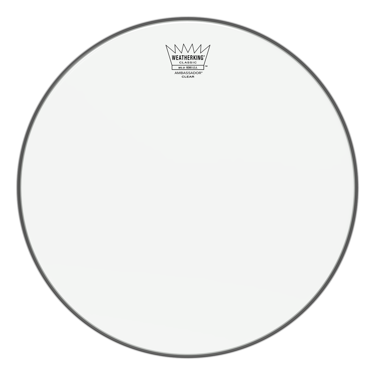 Remo CL-0312-BA Ambassador Classic Fit, 12" Clear