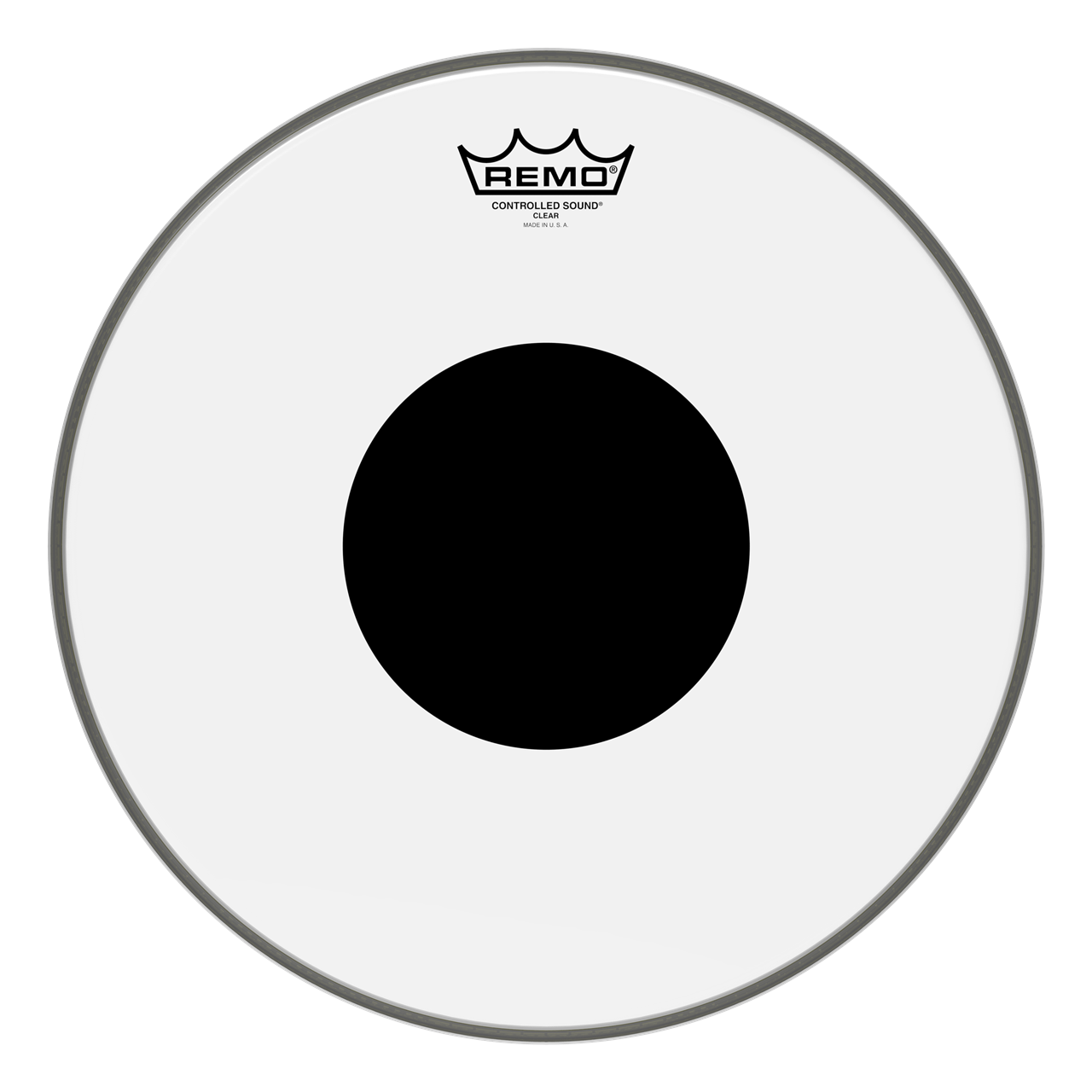 Remo CS-0306-10 Controlled Sound, 6" Clear, Black Dot