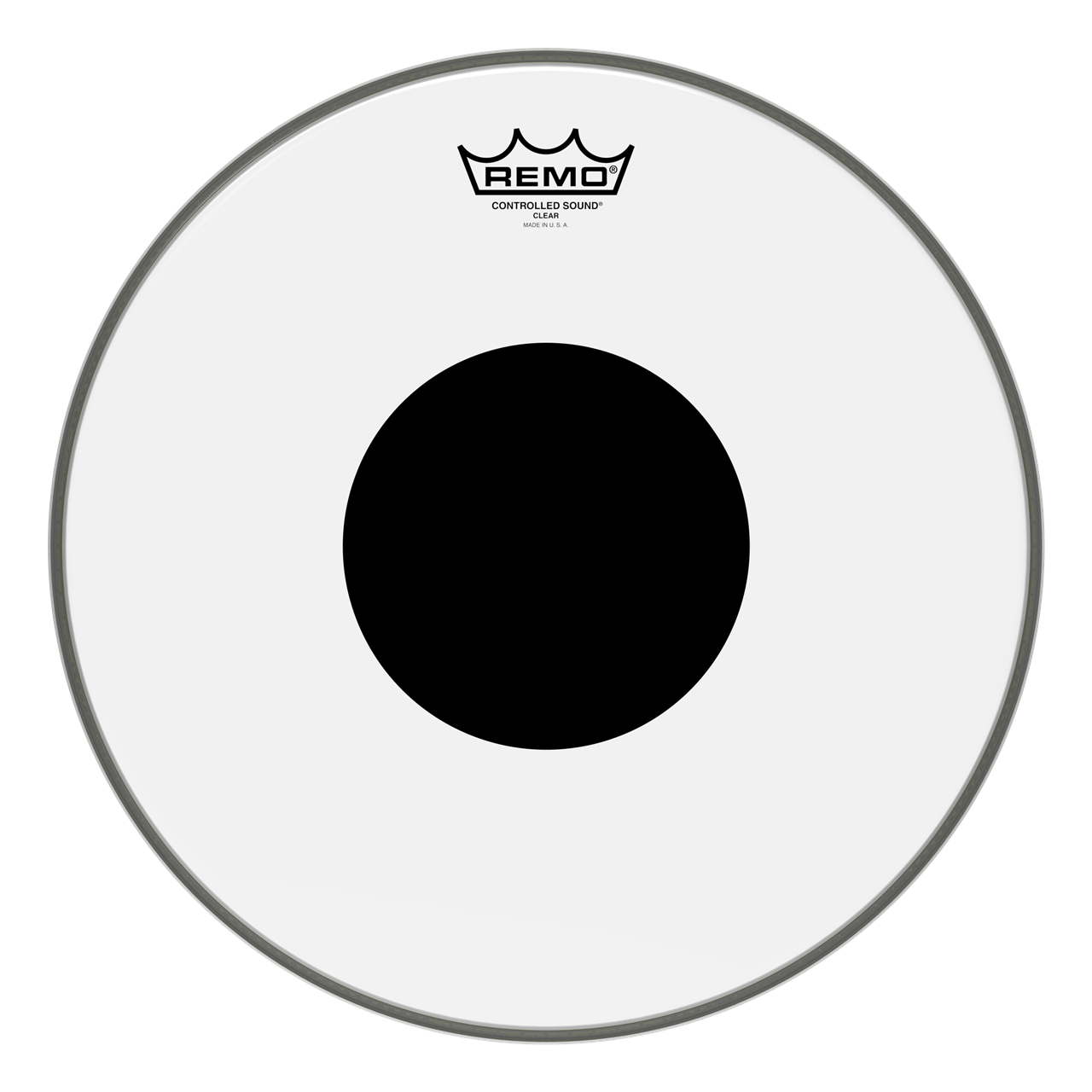 Remo CS-0308-10 Controlled Sound, 8" Clear, Black Dot