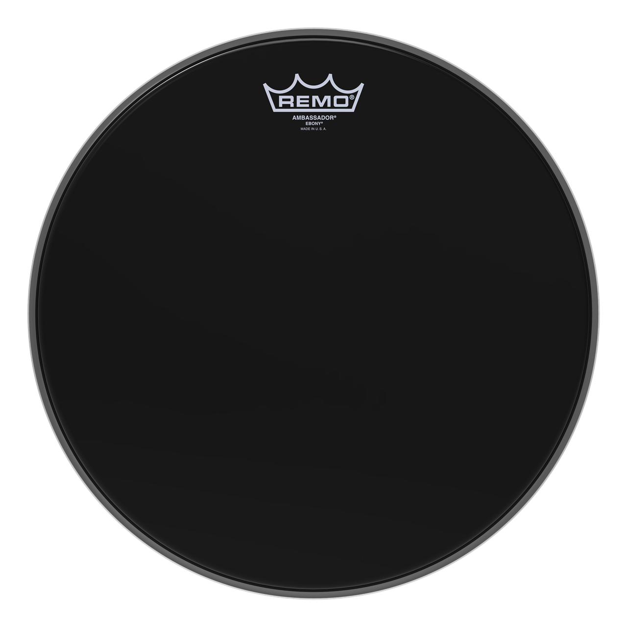 Remo ES-0006-00 Ambassador Ebony, 6" schwarz