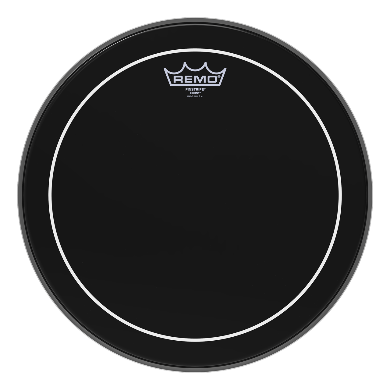 Remo ES-0606-PS Pinstripe Ebony, 6" schwarz