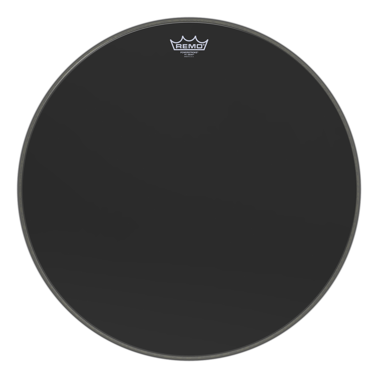 Remo P3-1018-ES Powerstroke3 Ebony, 18" Bass Drum Resonanzfell