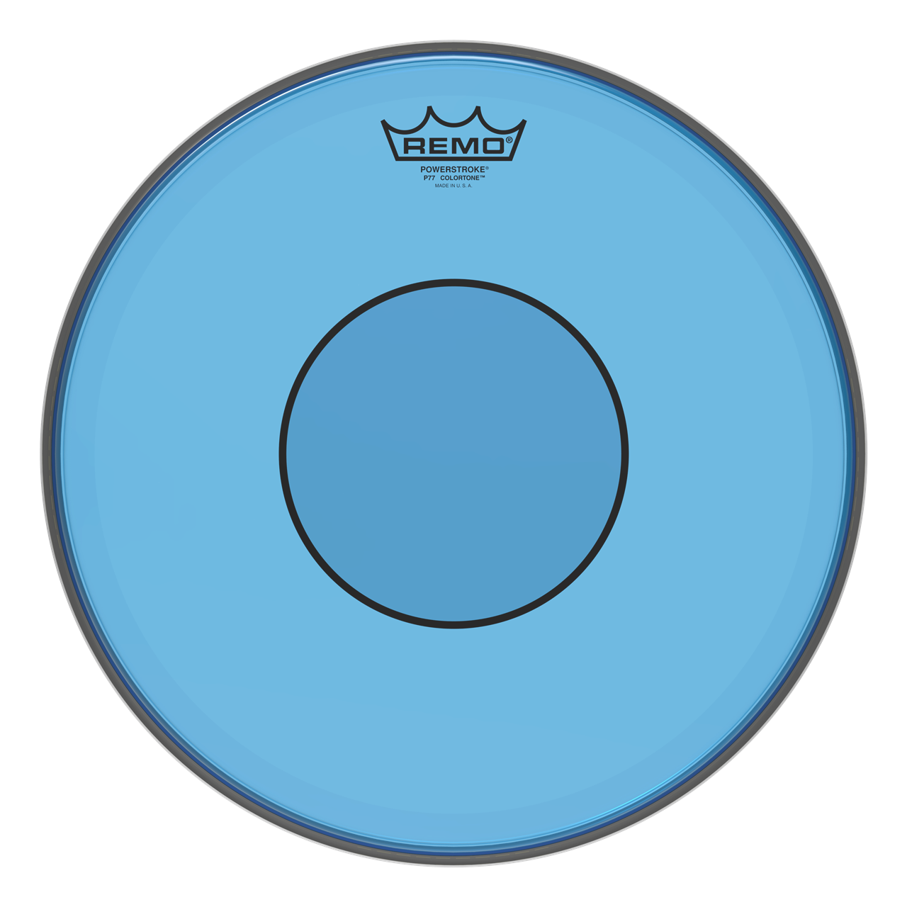 Remo P7-0313-CT-BU Powerstroke 77, 13" Snare Schlagfell Colortone Blau