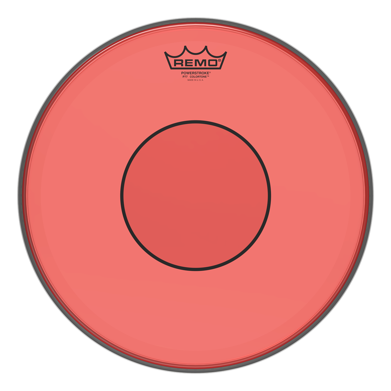 Remo P7-0313-CT-RD Powerstroke 77, 13" Snare Schlagfell Colortone Rot