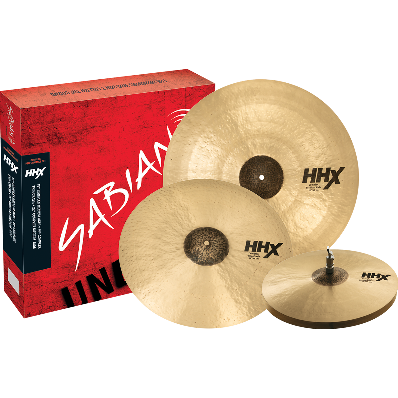 Sabian HHX Complex Performance Cymbalset, 3-teilig