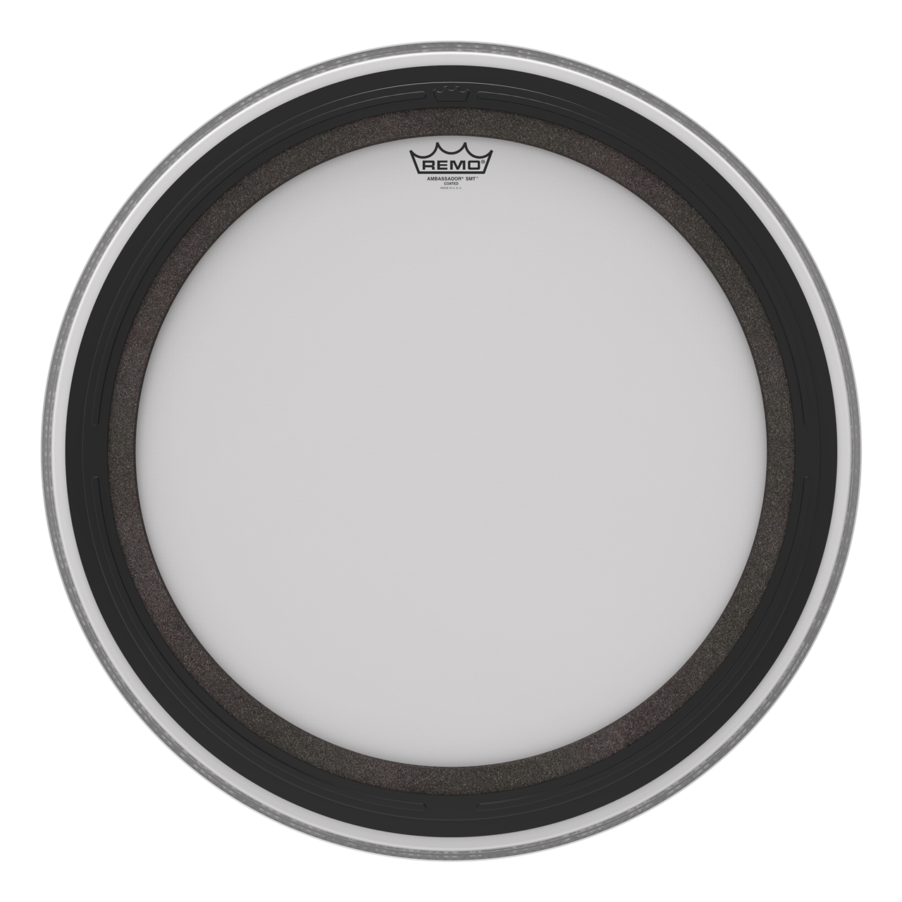 Remo BR-1124-00-SMT Ambassador SMT Bass Drum, 24" Coated