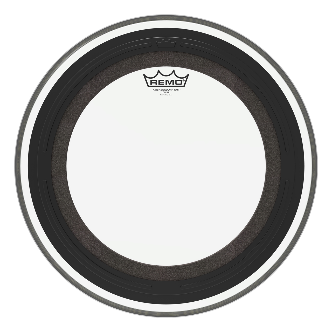 Remo BR-1316-00-SMT Ambassador SMT Bass Drum, 16" Clear