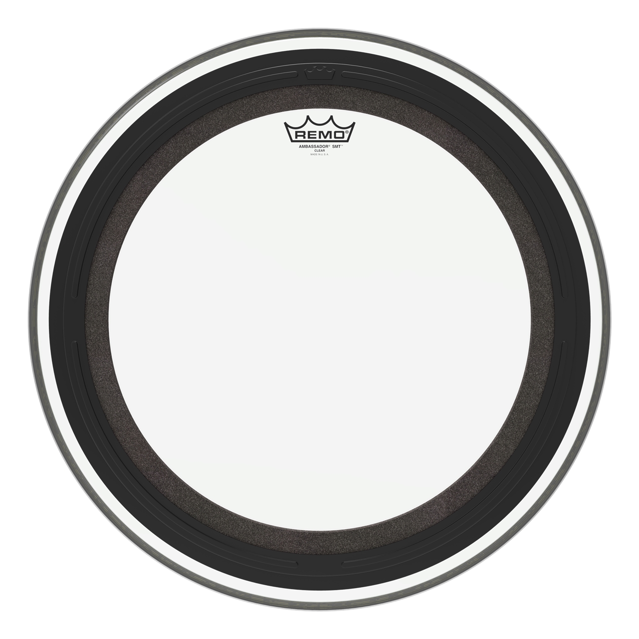 Remo BR-1320-00-SMT Ambassador SMT Bass Drum, 20" Clear