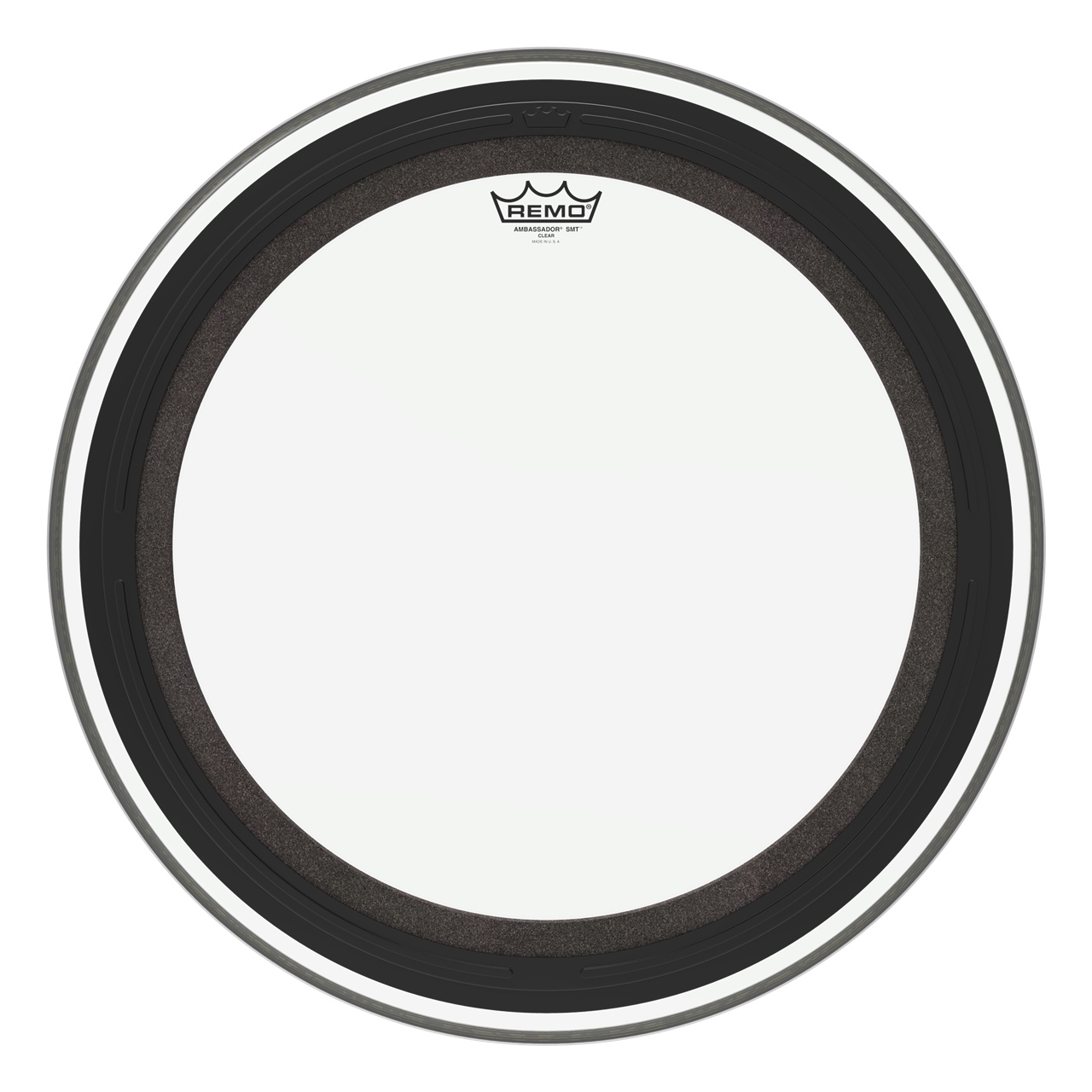 Remo BR-1322-00-SMT Ambassador SMT Bass Drum, 22" Clear