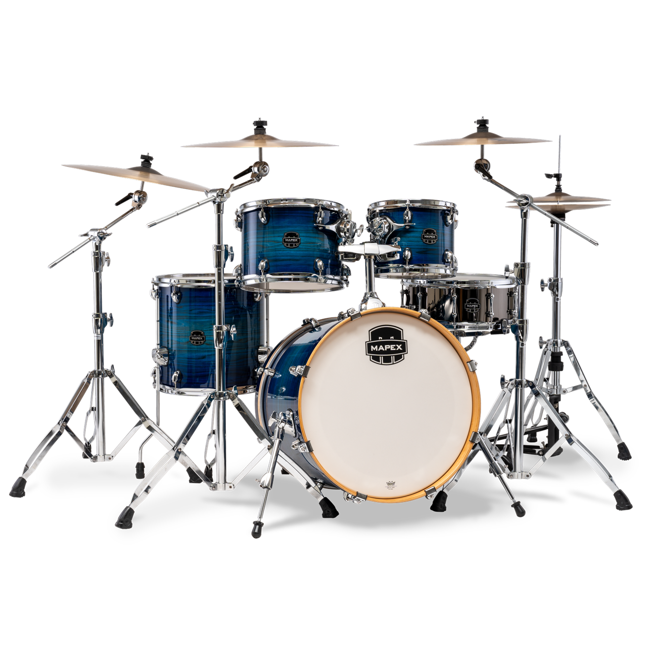 Mapex AR504SV Armory Fusion Shellset 5-teilig, Blue Wave Burst