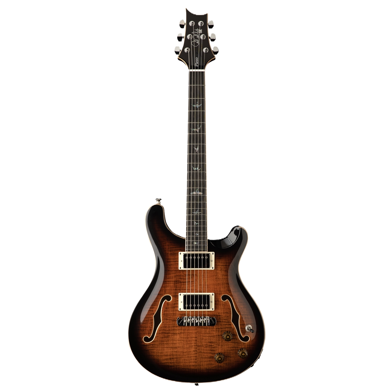 PRS SE Hollowbody II Piezo Orange Tiger Smokeburst