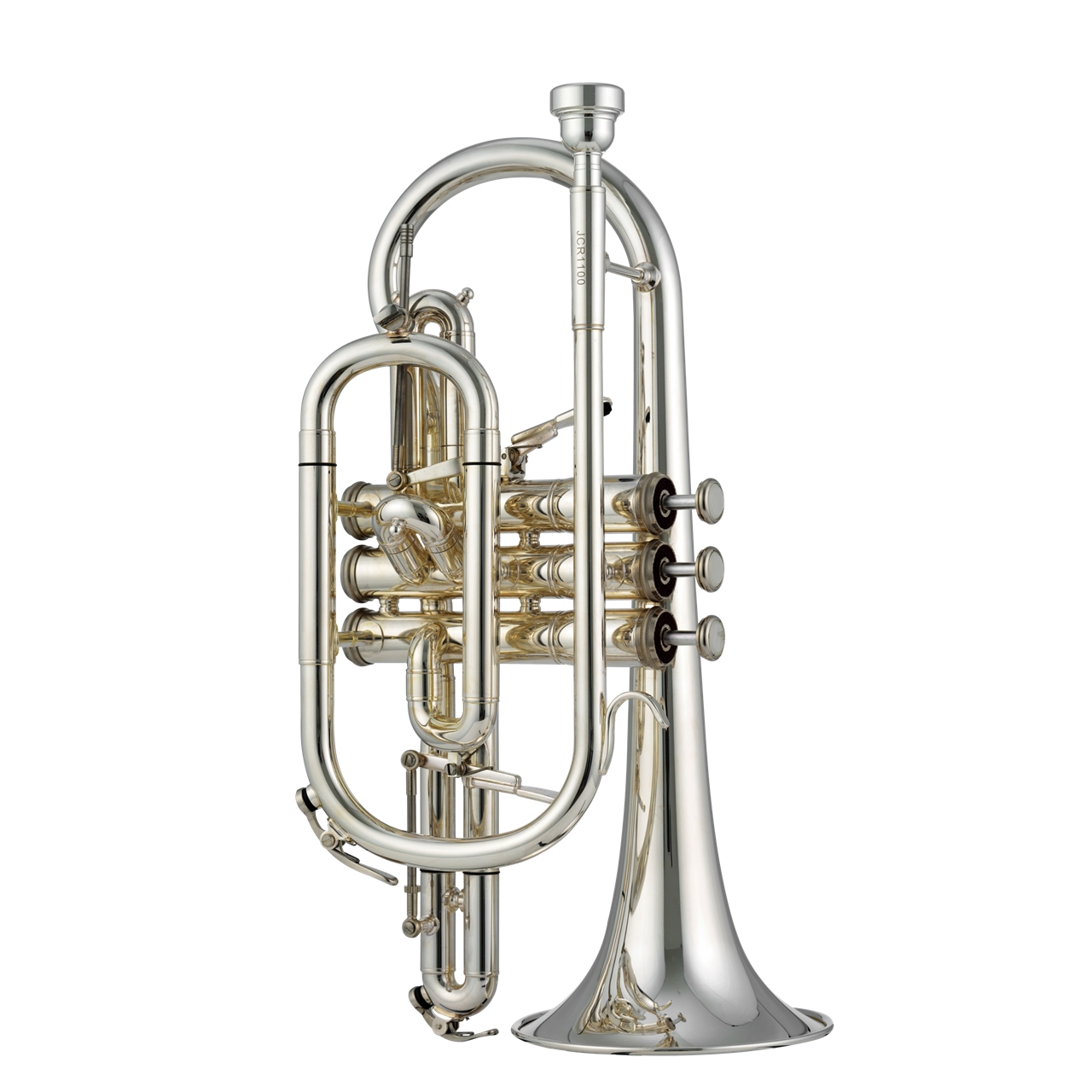 Bb-Cornet versilbert