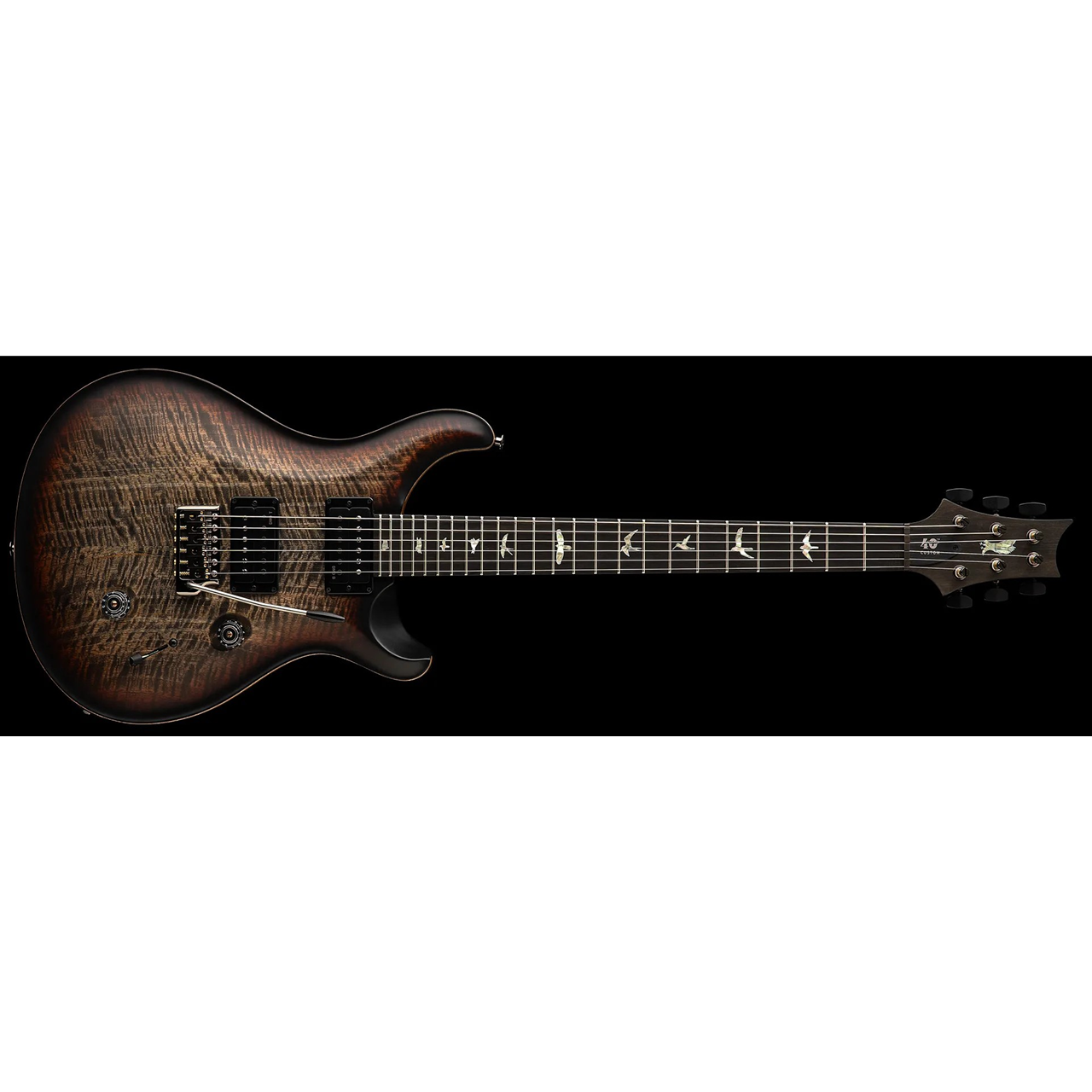 PRS Custom 24 40th Anniversary Ltd | Satin Charcoal Tri-Color