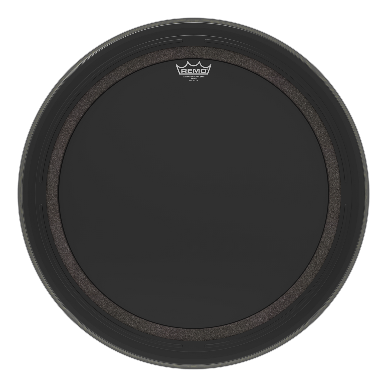 Remo BR-1024-ES-SMT Ambassador STM Ebony, 24" Bassdrum Fell