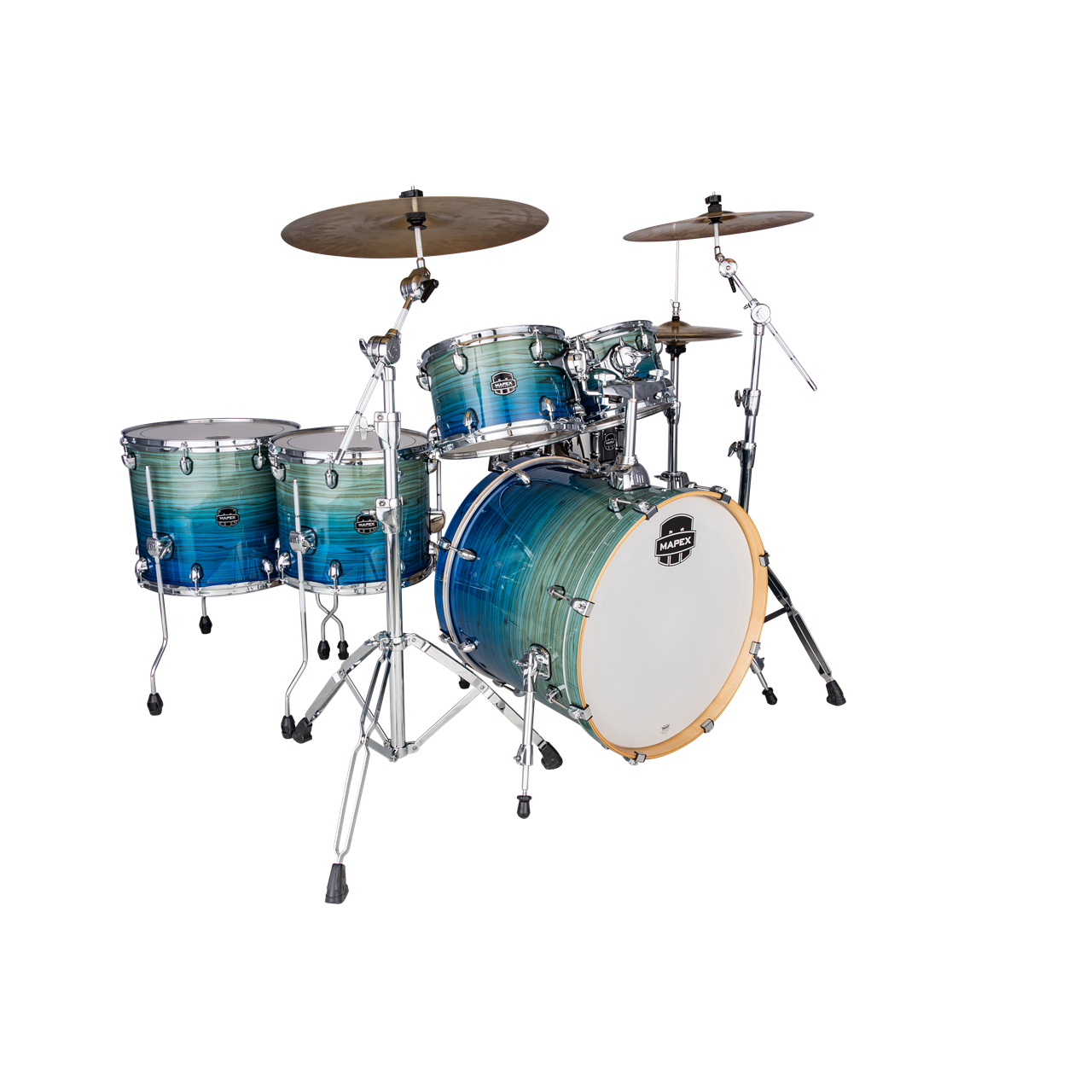 Mapex AR628SFUV Armory Studioease Shellst 6-teilig, Blue Lagoon Fade