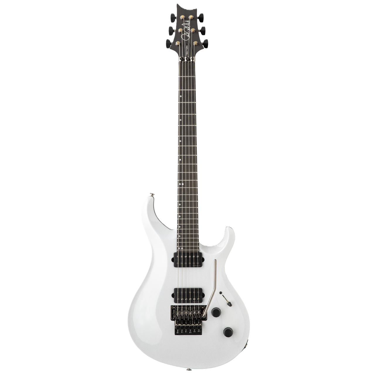 PRS Tekton Floyd Rose | White Holoflake (Black Satin Neck)