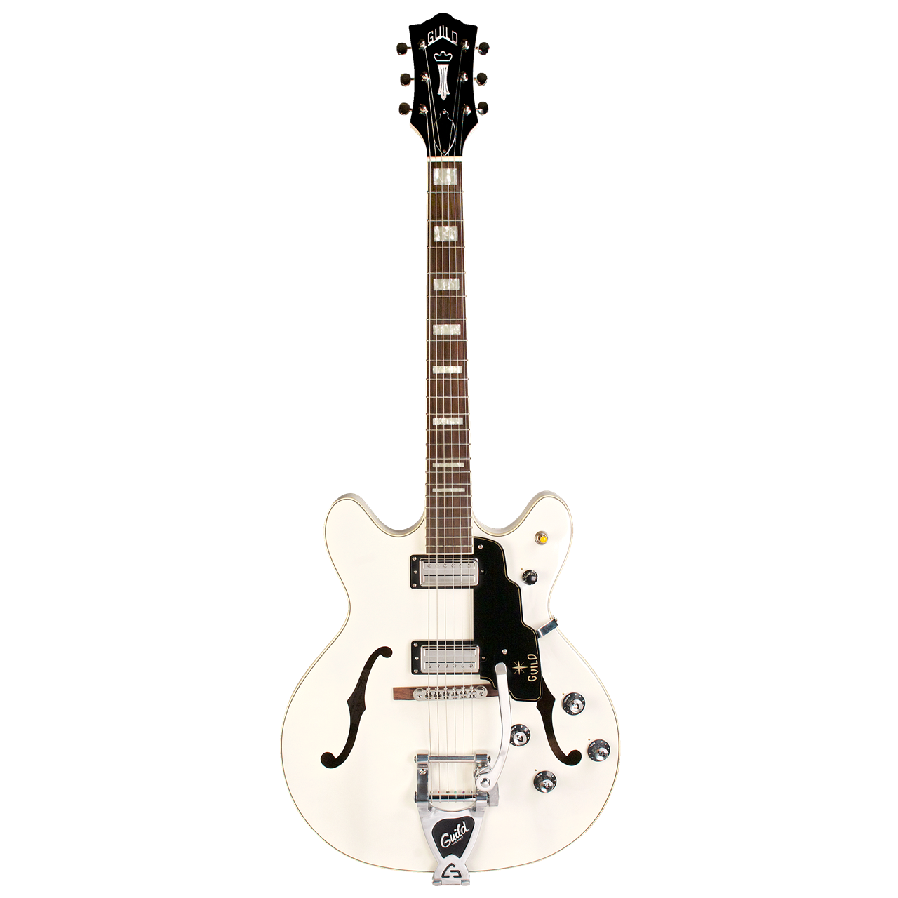 Guild Starfire V Vibrato Tailpiece - White