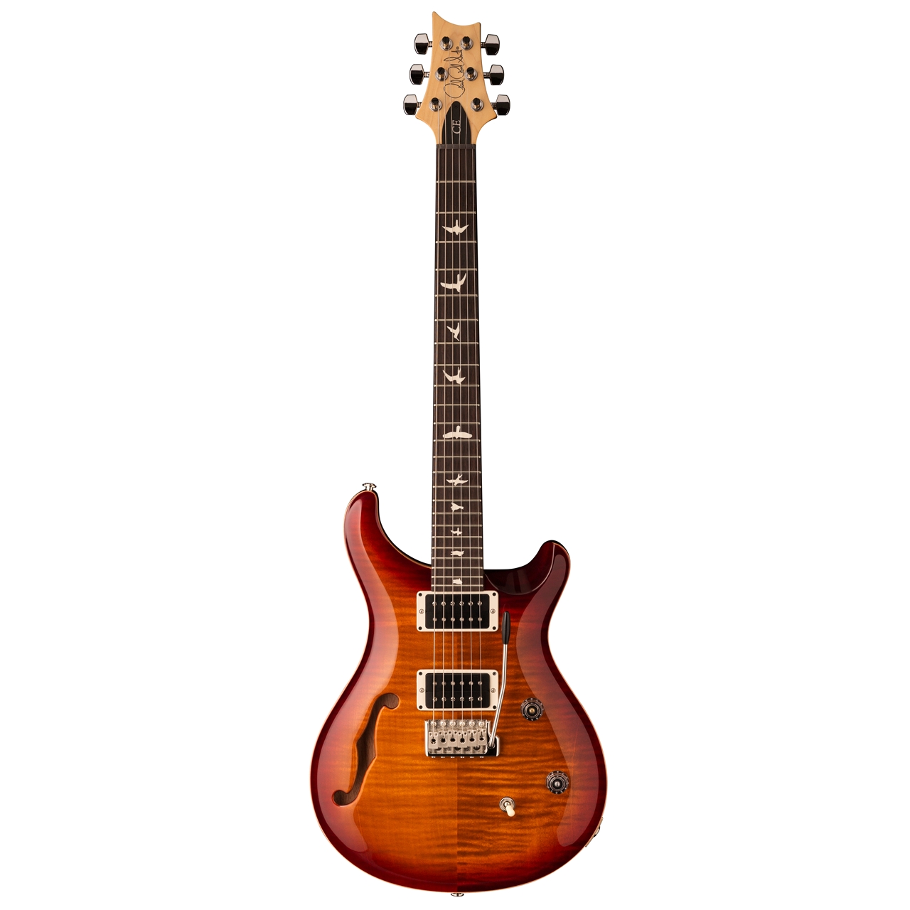 PRS CE 24 Semi-Hollow - Dark Cherry Sunburst