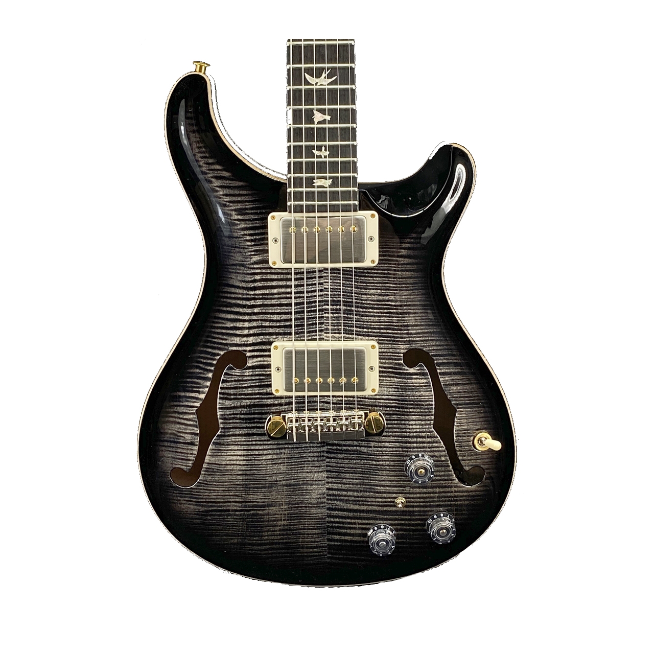 PRS Hollowbody 2 Piezo 10 Top - Charcoal Burst