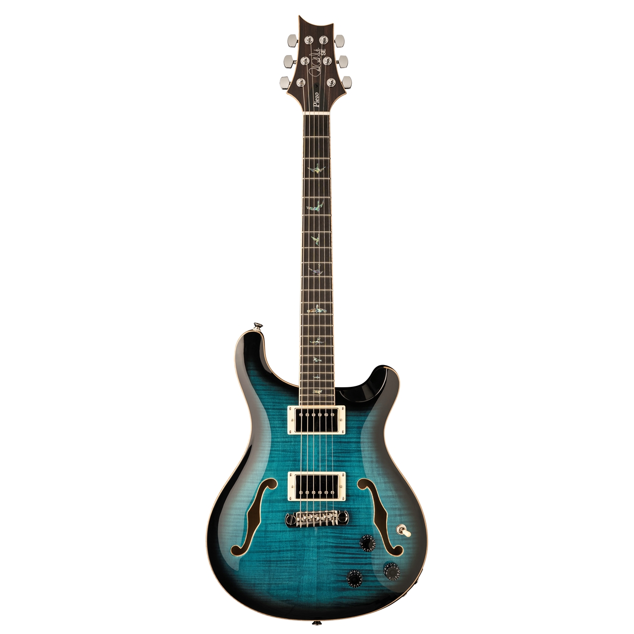 PRS SE Hollowbody II Piezo | Peacock Blue Burst