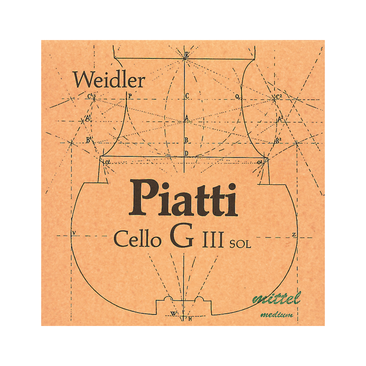 Weidler Cellosaite Piatti C Hard 4/4