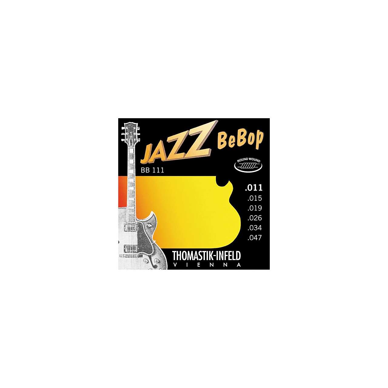 Thomastik BB111 Jazz BeBop, E-Jazzgitarren-Saiten Set, Extra Light