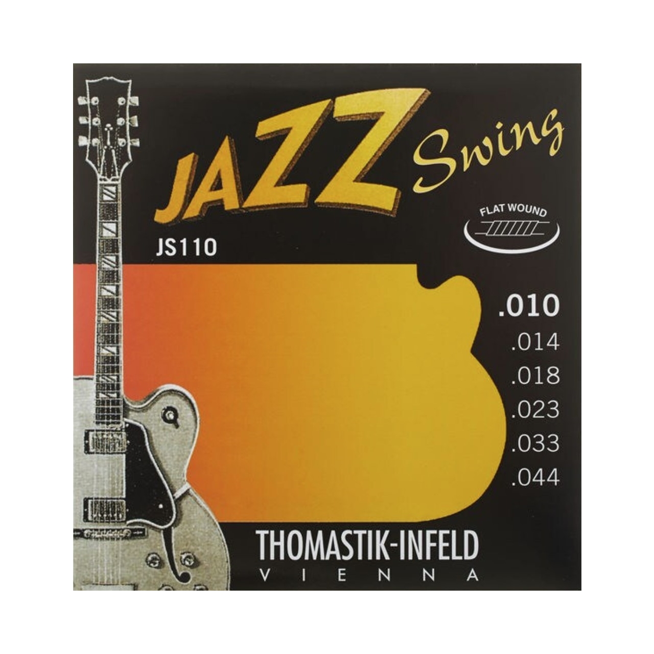 Thomastik JS110, Jazz Swing, Flat Wound E-Jazzgitarren-Saite, Set, Extra Light