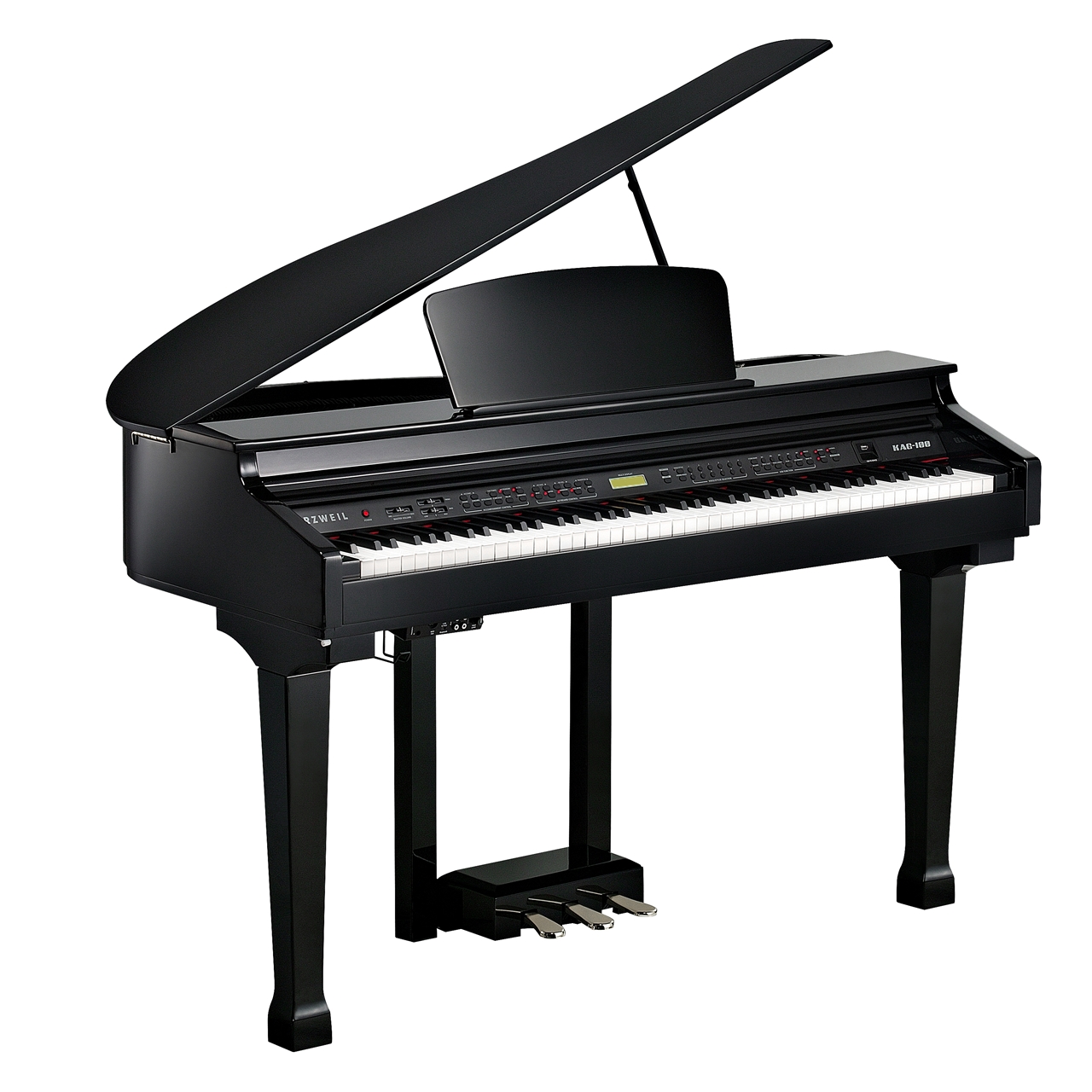 Kurzweil KAG100 Black Polished Mini Grand Digital Piano
