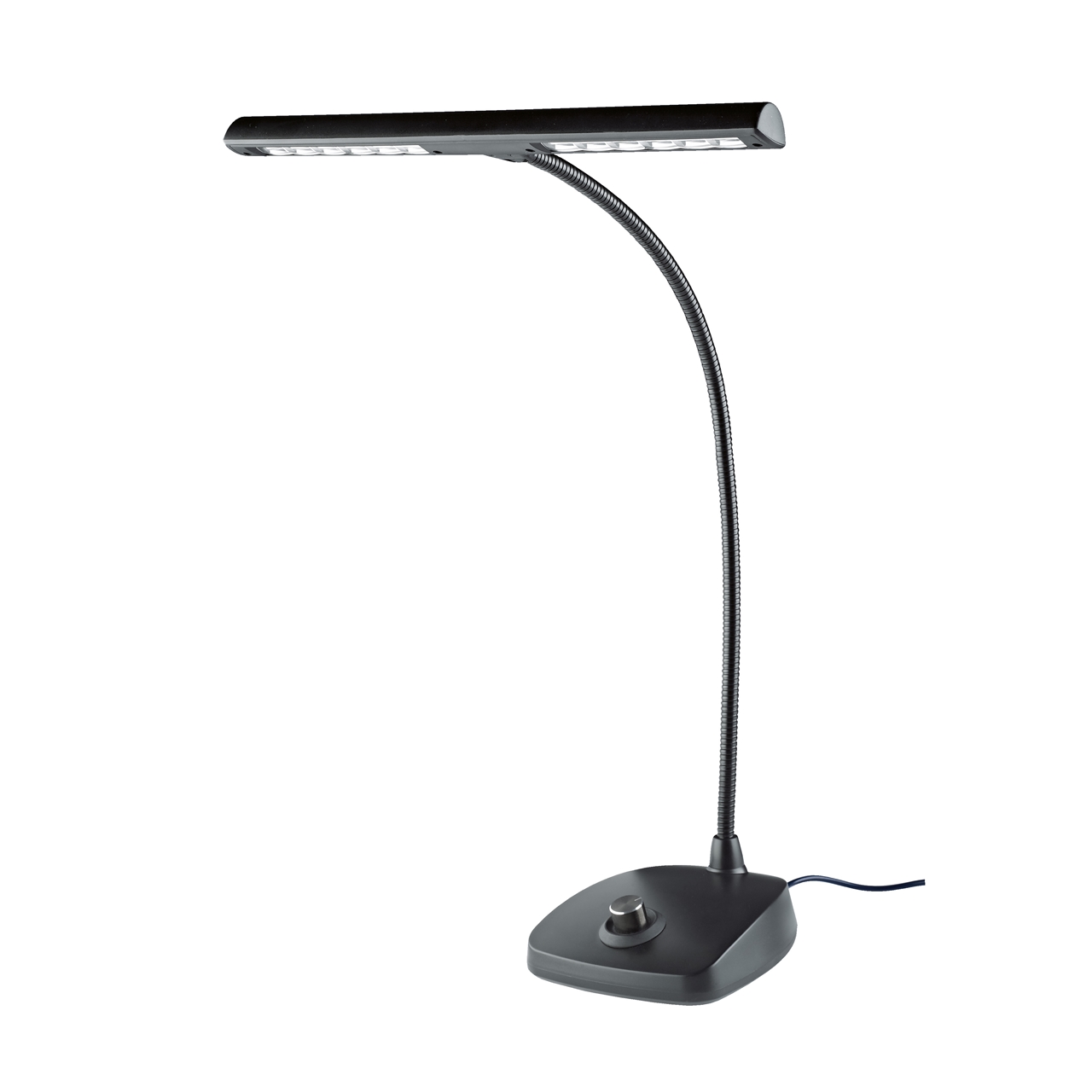 K&M LED Pianoleuchte 12298 mittig, schwarz