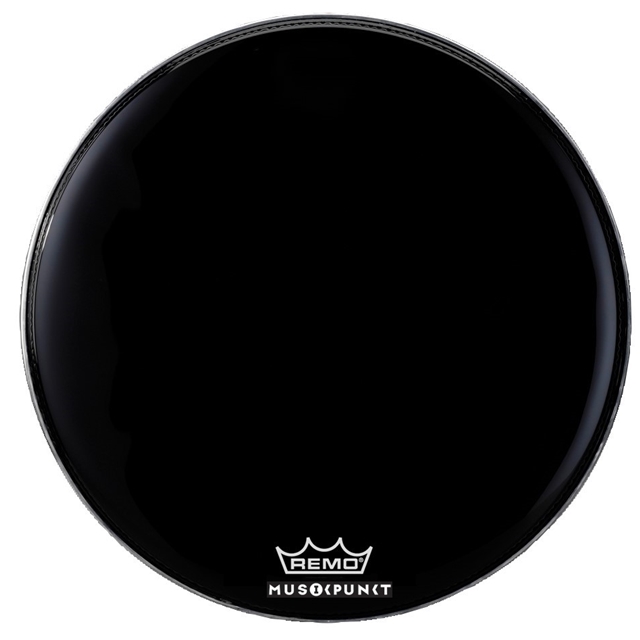 Remo P'max2 Ebony 28" mit Logo