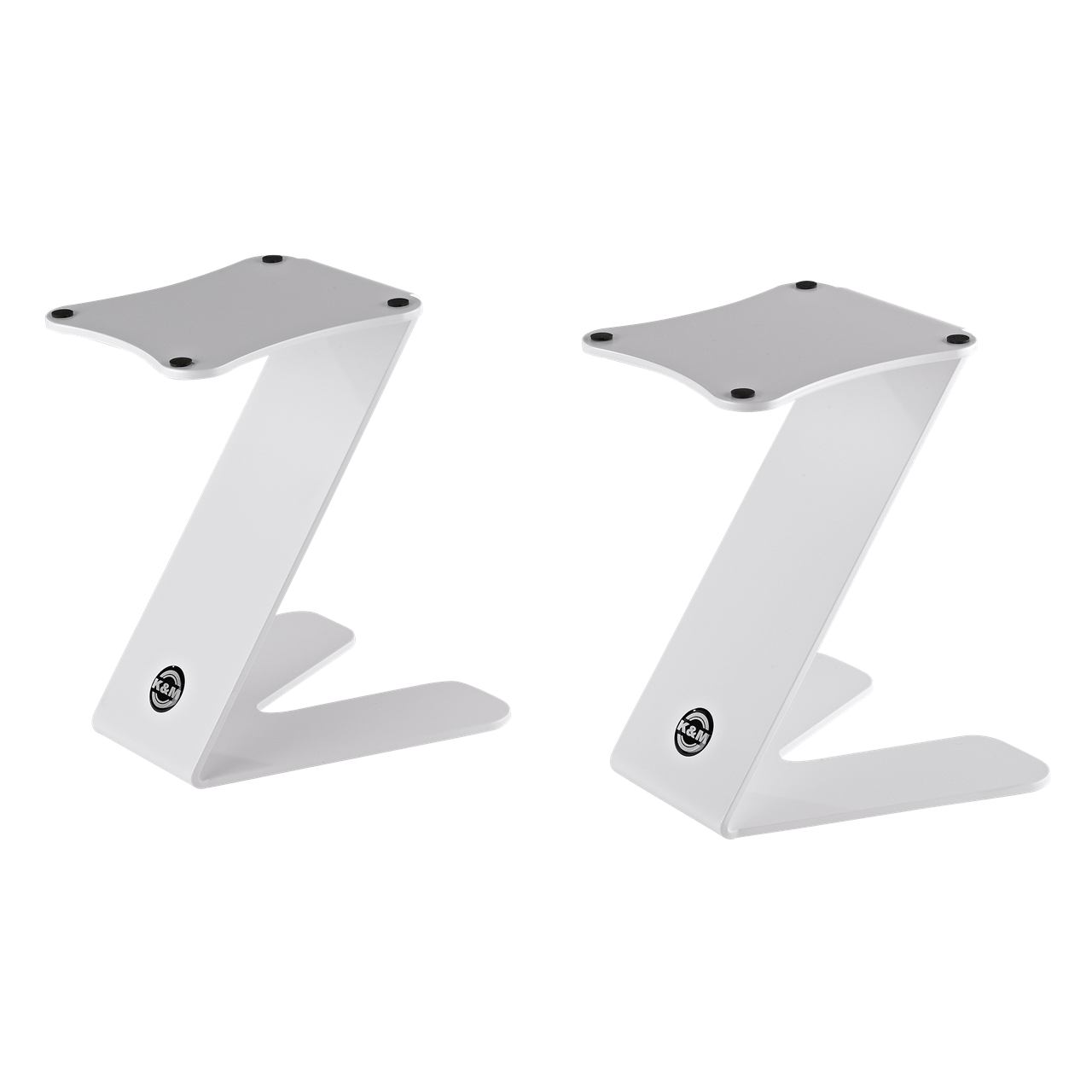 K&M 26773 Monitor Tischstativ »Z-Stand« - weiss