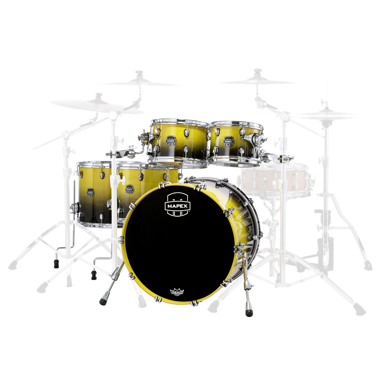 Mapex SR628UX Saturn Studioease Shellset 5-teilig, Sulphur Fade