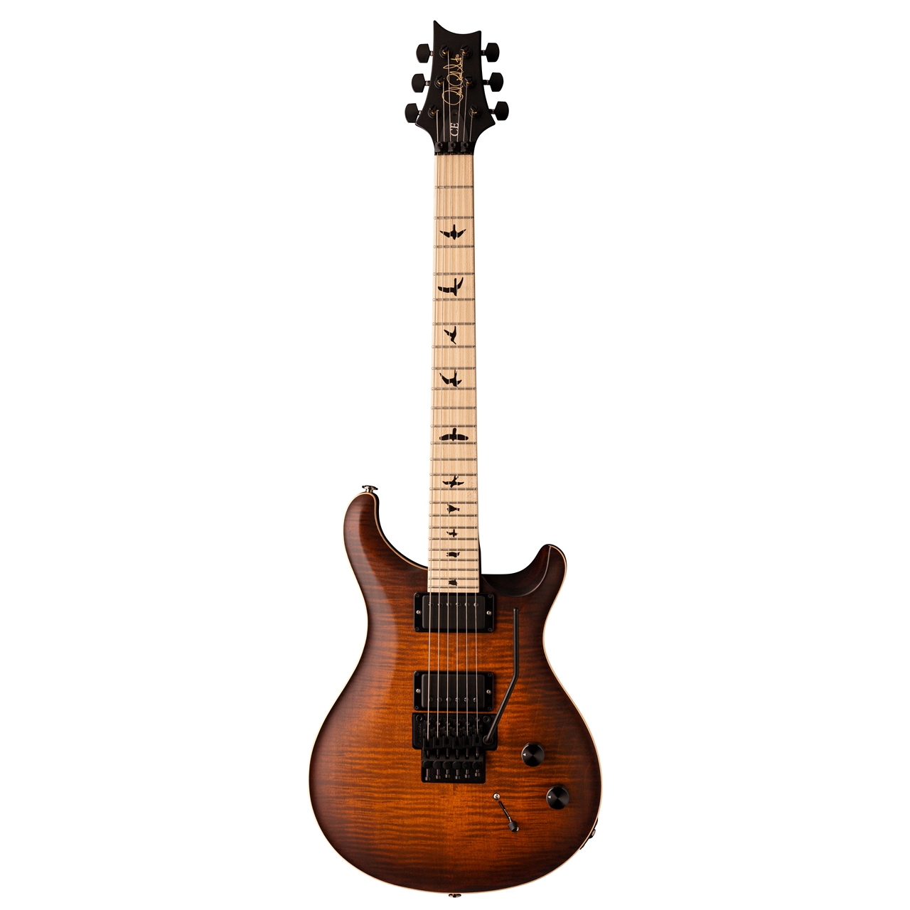 PRS DW CE 24 "FLOYD" - Satin Burnt Amber Smokeburst