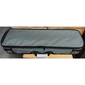 San Bernardo Violinkoffer 4/4 grau/blau Alcantara