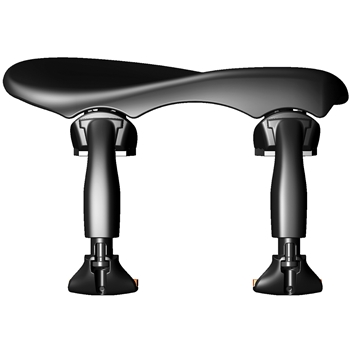 Wittner Kinnhalter zentriert für Violine 1/2-1/4, Modell Augsburg