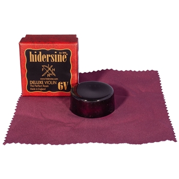 Hidersine Violinkolophonium 6V Deluxe, in Tuch, dunkel