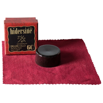 Hidersine Cellokolophonium 6C Deluxe, in Tuch, dunkel